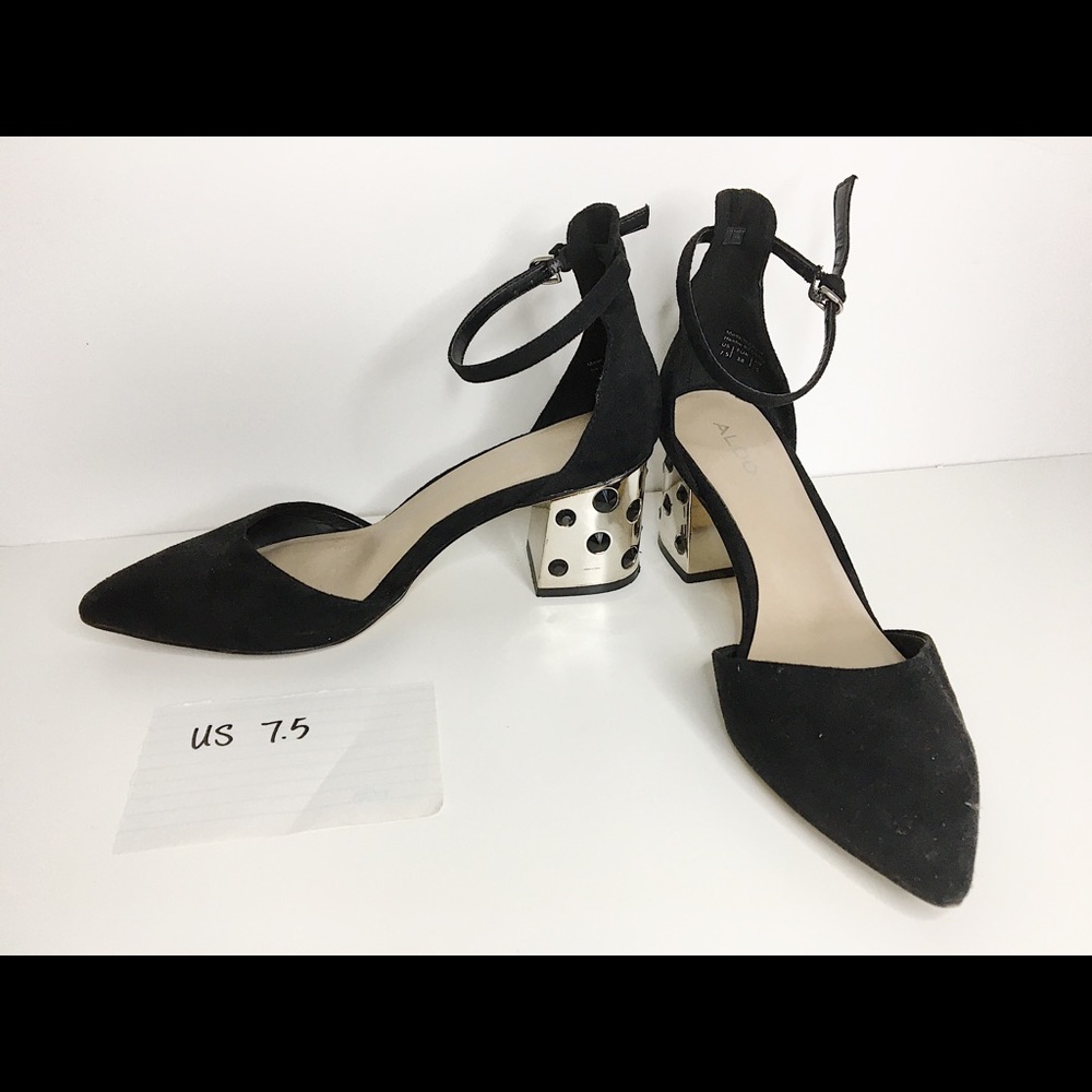 Aldo Strap Gemstone Heels